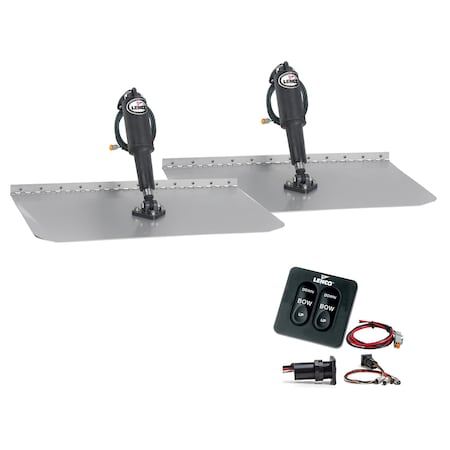 Lenco Marine 12"x12" Standard Trim Tab Kit w/Standard Integrated Switch 12V 15105-102
